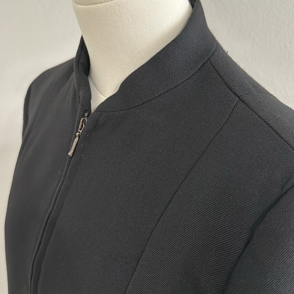 Snape ZARA Black Coat Jacket Zip Up High Low - Picture 7 of 12